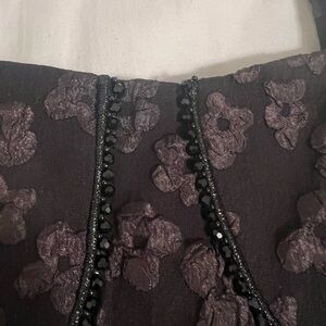 Formal dinner black dress.